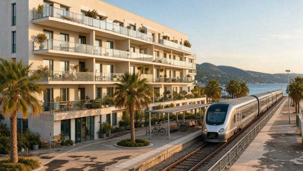 Investir près d’une gare sur le littoral des Alpes-Maritimes : un atout pour sécuriser la demande locative